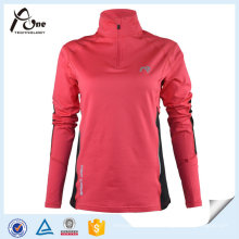 Half Zipper Shirt Vêtements de sport en gros pour les femmes